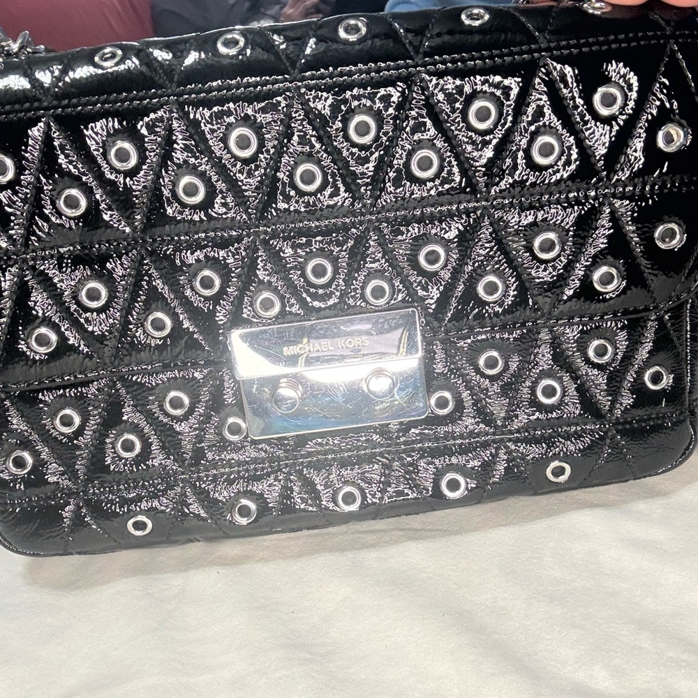 Michael Kors Black and Silver Women's Bag - Picture 7 of 14